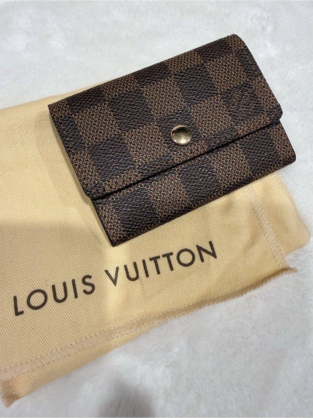 Louis Vuitton Brown Damier Compact Card Wallet